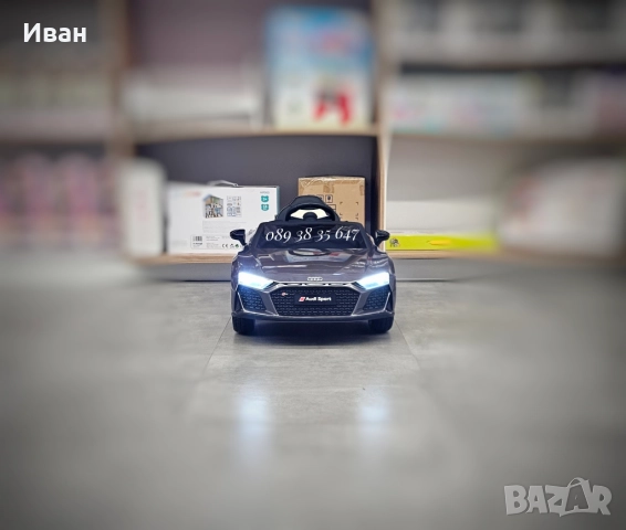 ТОП ЦЕНА!НОВО!Акумулаторна кола Audi R8 Spyder с 12V батерия,меки гуми,металик,USB, снимка 4 - Електрически играчки - 51753310