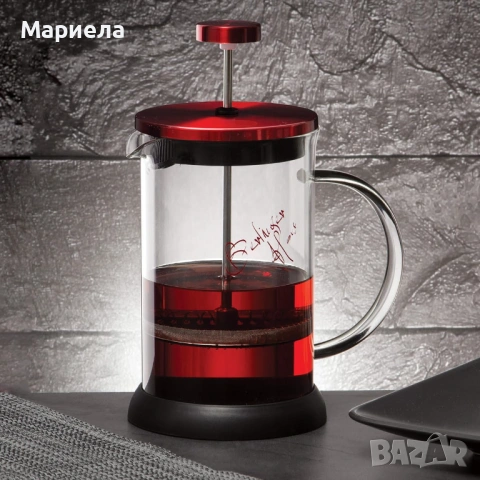 Преса за кафе Berlinger Haus BH-1497, 600мл, Бордо, снимка 5 - Други - 53643646