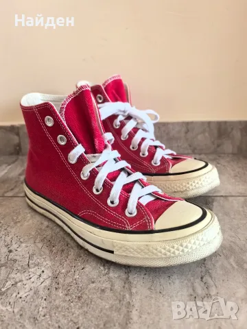 Червени Converse кецове Chuck Taylor 70, размер 37, снимка 5 - Кецове - 55751719