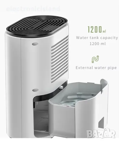 Въздушен обезвлажнител Абсорбер на влага Влагоустойчив 1.2 литра Сешоар на въздух, снимка 7 - Влагоабсорбатори и влагоуловители - 47384460