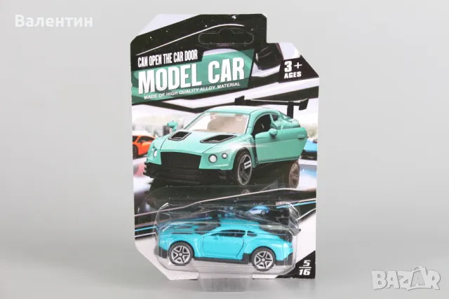 Метална кола с отварящи се врати и багажник, снимка 1