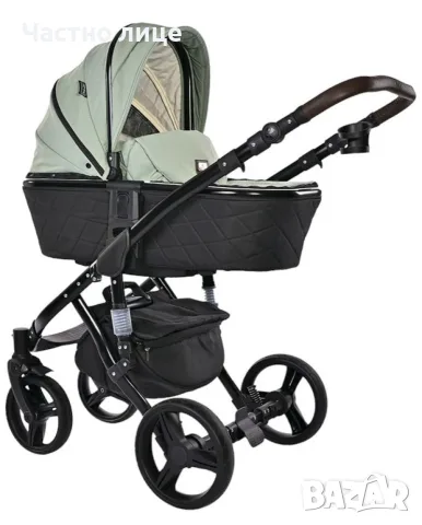 Lorelli - 3in1 Rimini Premium, зелена бебешка количка, снимка 5 - За бебешки колички - 56274460