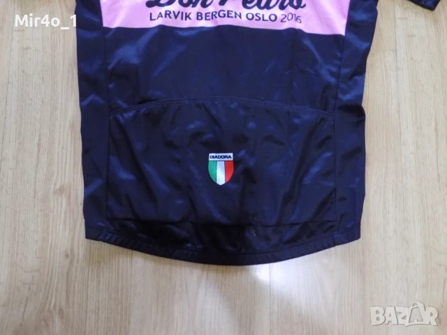 ново вело джърси diadora тениска горнище екип блуза елек шосейно колоездене оригинално мъжко L, снимка 3 - Спортни дрехи, екипи - 51403329