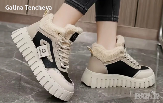 Дамски зимни маратонки, снимка 3 - Маратонки - 53563512