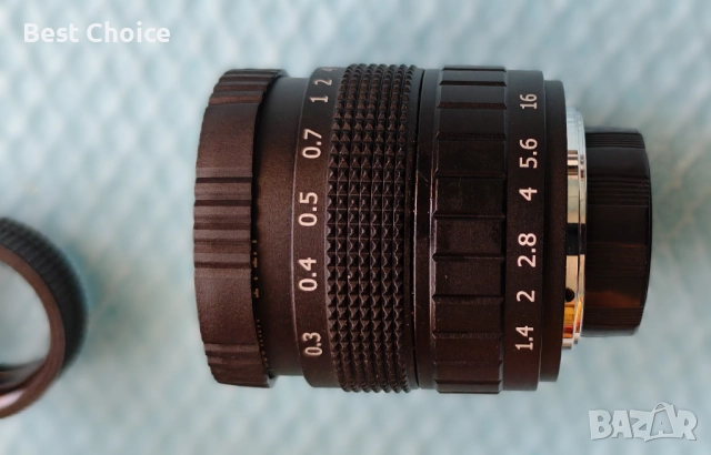 50-милиметров обектив за видеонаблюдение (CCTV Lens), снимка 2 - Обективи и филтри - 52775406