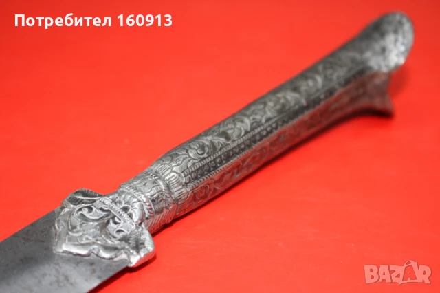 Автентичен Средиземноморски Гръцки сребърен нож кама ятаган, снимка 17 - Антикварни и старинни предмети - 51173039