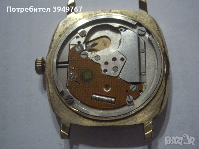 Позлатен часовник., снимка 3 - Мъжки - 52631724