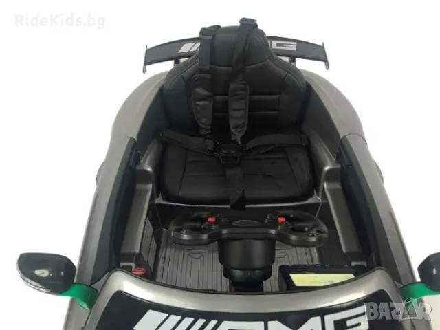 Mercedes-Benz GT4 AMG 12V - Детска акумулаторна кола, Сива, EVA гуми, снимка 8 - Детски велосипеди, триколки и коли - 49731622