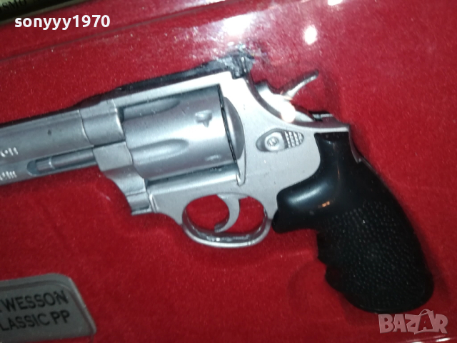 SMITH & WESSON-МЕТАЛЕН РЕВОЛВЕР ВНОС GERMANY 0709251057LCHERY, снимка 6 - Колекции - 51631049