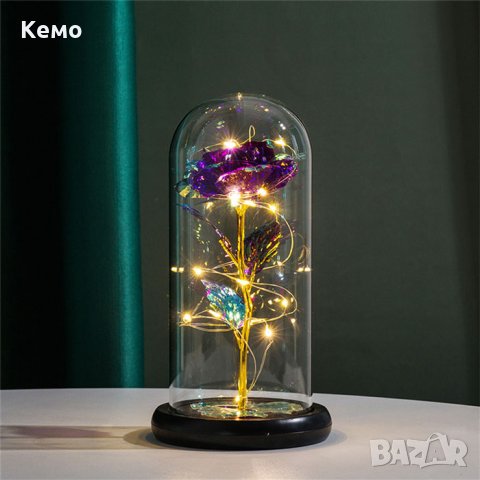 Светеща вечна роза - подари с любов, снимка 12 - Романтични подаръци - 44193756