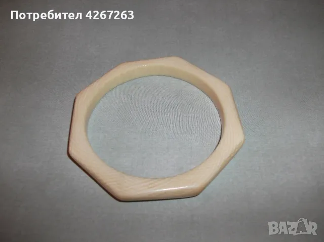 Старинна дамска гривна от слонова кост, от преди забраната., снимка 2 - Антикварни и старинни предмети - 47583368