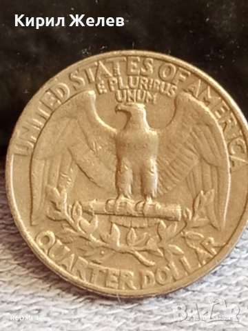 Три монети QUARTER DOLLARS UNITED STATES of AMERICA различни години 51801, снимка 6 - Нумизматика и бонистика - 52388541