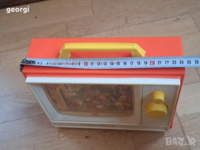ретро английска детска музикална играчка телевизор Fisher price , снимка 10 - Антикварни и старинни предмети - 52098322