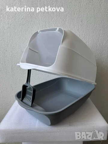 Закрита Котешка Тоалетна - 2 Цвята, снимка 3 - За котки - 53744265