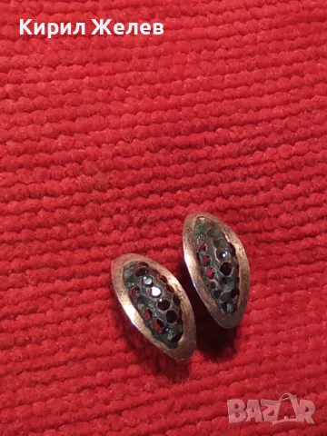 СТАРИ ЕМАЙЛИРАНИ СРЕБЪРНИ ОБЕЦИ ВИСОКА ПРОБА СРЕБРО с МАРКАЗИТИ - НЯКОИ ЛИПСВАТ! 46814, снимка 4 - Антикварни и старинни предмети - 46446306