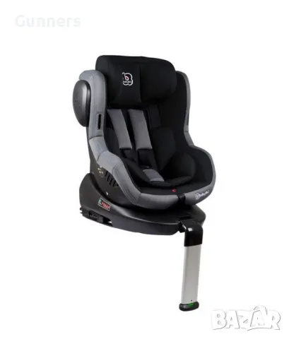 ISOFIX BabyGo, Rotativ 360, 0-18 кг, Черен, снимка 1 - Столчета за кола и колело - 48631146