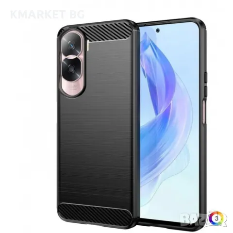 Honor 90 Lite Удсароустойчив Carbon Fiber Калъф и Протектор, снимка 1 - Калъфи, кейсове - 47875120