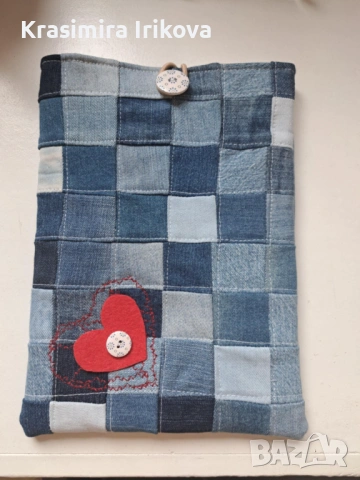 дънкови калъфи за таблет и книги