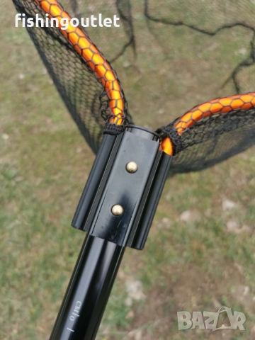Професионален кеп за трофейни риби 2.55мт Osako CatFish Rubber Net, снимка 8 - Такъми - 53471711