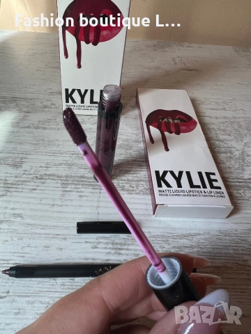 Нови матови комплекти червило + молив на марката KYLIE цветовете са червен , телесен и тъмно лилав ❤, снимка 14 - Декоративна козметика - 52119877