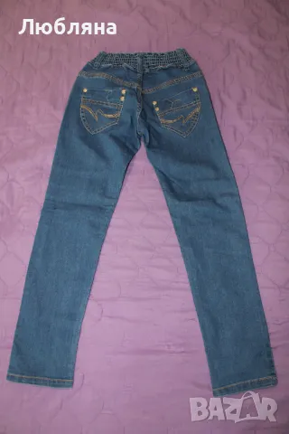 Детски Момичешки Дънки, снимка 2 - Детски панталони и дънки - 49145326