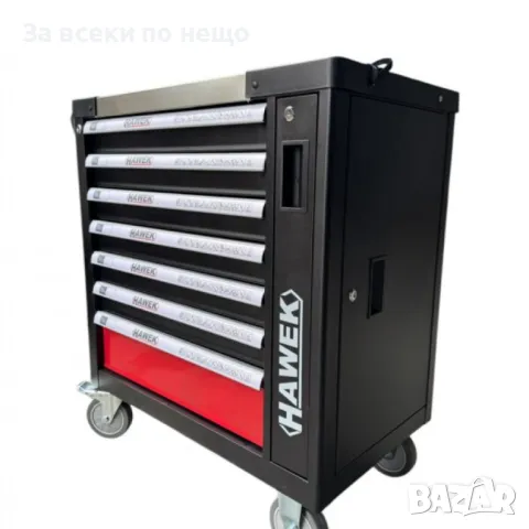 Празен шкаф за инструменти със 7 чекмеджета, метален плот и отделение за закачане на инструменти HAW, снимка 4 - Други инструменти - 50328409