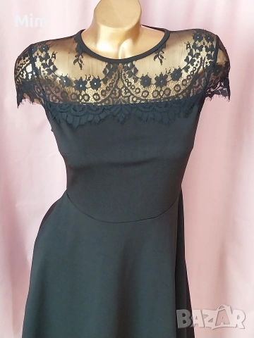 S Черна, бяла рокля и бяло сако, снимка 3 - Рокли - 53853600