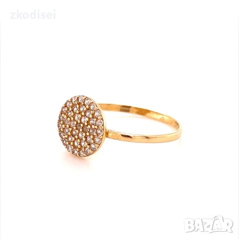 Златен дамски пръстен 1,46гр. размер:57 14кр. проба:585 модел:16571-3, снимка 2 - Пръстени - 40606025
