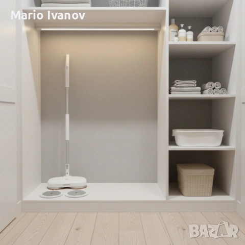 Електрически моп със спрей и центрофуга – за бързо и ефективно почистване, снимка 6 - Мопове, кофи, четки и метли - 53315143