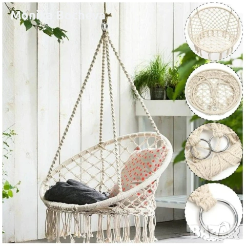 Висяща градинска люлка, снимка 3 - Градински мебели, декорация  - 53459998