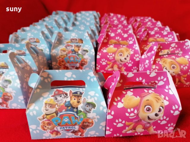Кутийки за лакомства и подаръчета Пес патрул, снимка 3 - Други - 35913727