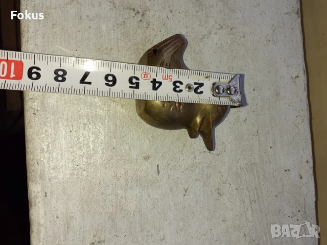 КОКОШКА ПИЛЕ БРОНЗ МЕСИНГ, снимка 4 - Антикварни и старинни предмети - 53525703