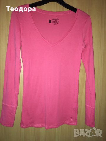 Розова памучна блуза р. S