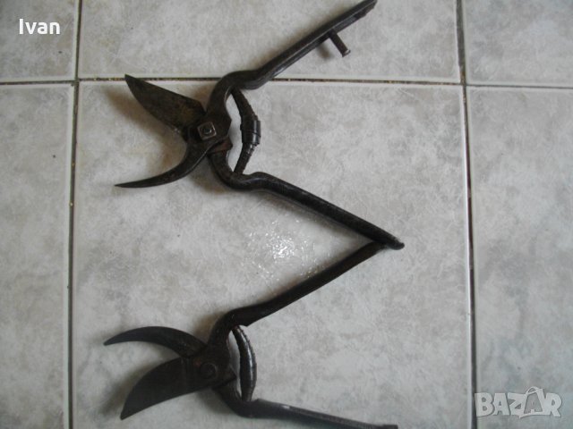 Стара Немска Лозарска-Овощарска Ножица-Ръчно Кована-Ретро-Винтидж, снимка 4 - Други инструменти - 34447821