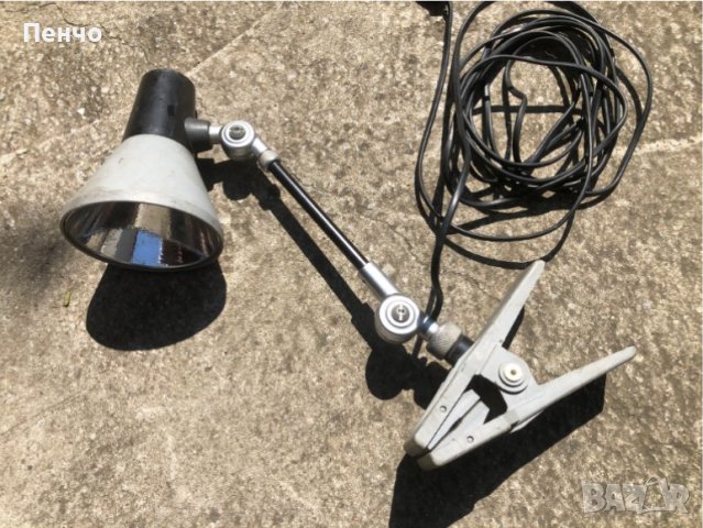 старо осветително тяло, разтегателна/сгъваема/ лампа - ретро, снимка 1