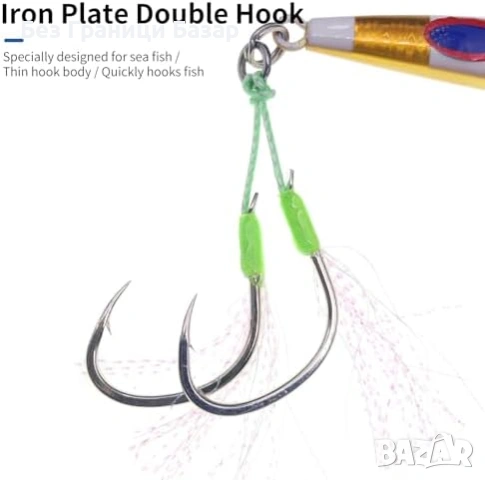 Нови 3 броя метални потъващи джиг примамки 120/150/200g щука костур, снимка 5 - Такъми - 53696597