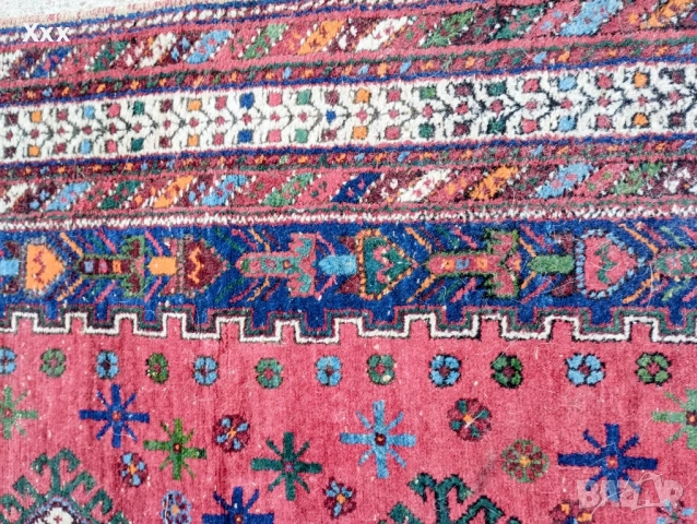 Ръчно тъкана вълнена пътека.Иранска.Антика за ценители., снимка 6 - Пътеки - 51808128