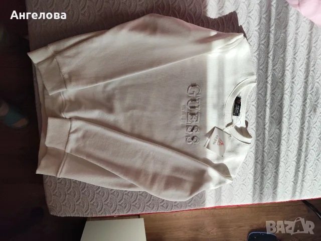 Блуза Guess размер М памук , снимка 4 - Блузи с дълъг ръкав и пуловери - 56394258