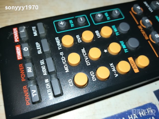 YAMAHA RECEIVER REMOTE CONTROL 1707231823, снимка 4 - Ресийвъри, усилватели, смесителни пултове - 41578043