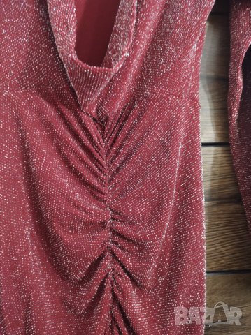 Елегантна рокля с ламе, снимка 3 - Рокли - 41692135