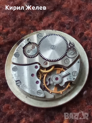 Механизъм с циферблат от стар ръчен часовник 35264, снимка 7 - Мъжки - 52260683