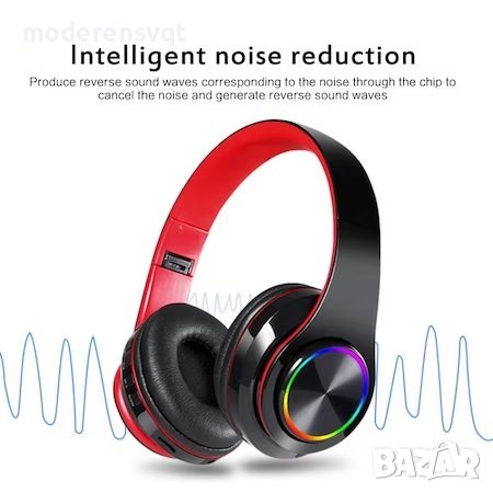 Безжичните Bluetooth слушалки B39, micro sd, fm, микрофон, снимка 4 - Bluetooth слушалки - 41857792