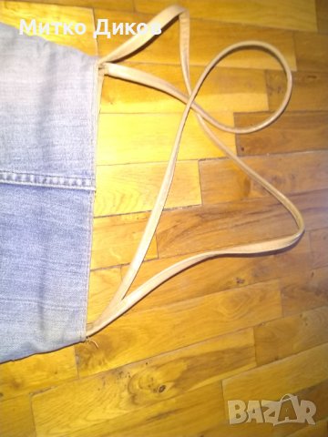 Чанта от дънки за през рамо 31х26см, снимка 5 - Чанти - 41980726