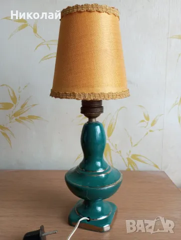 Старинна нощна , настолна порцеланова лампа, снимка 6 - Антикварни и старинни предмети - 49708131