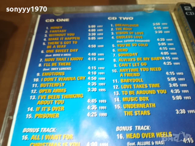 MARIAH CAREY X2CD 1308251949, снимка 14 - CD дискове - 51358171