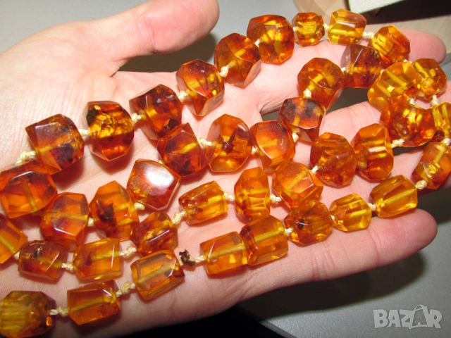 Голям гердан от натурален руски кехлибар, снимка 6 - Колиета, медальони, синджири - 53295104