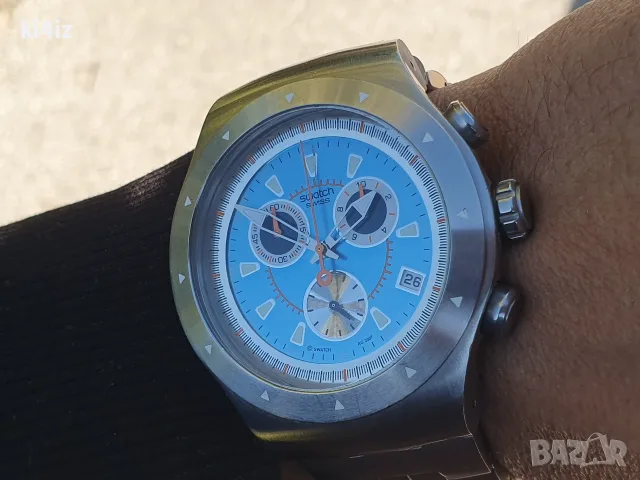БАРТЕР! Масивен Swatch Chronograph, снимка 3 - Мъжки - 56329869