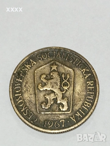 Монета от 1 Крон Чехословакия, снимка 2 - Нумизматика и бонистика - 53584969