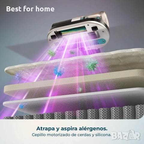 Cecotec Ръчна прахосмукачка за матраци и тапицерии,улавя алергените, снимка 4 - Парочистачки и Водоструйки - 53537528