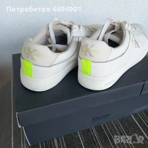 мъжки сникърси, естествена кожа , снимка 3 - Маратонки - 56079628